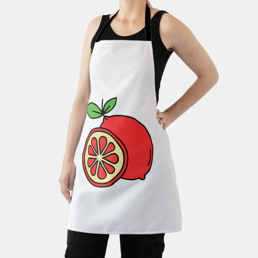 赤オレンジ エプロン (インサイチュ)