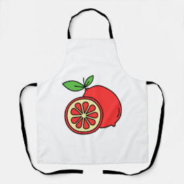 赤オレンジ エプロン