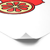 赤オレンジ フォトプリント            (角)