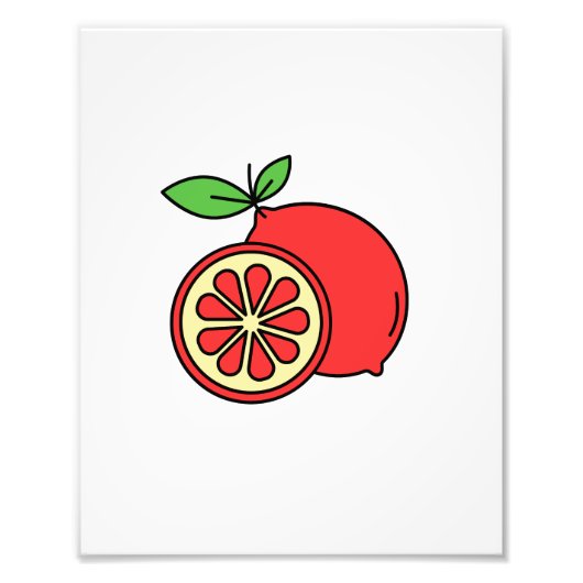 赤オレンジ フォトプリント            (正面)