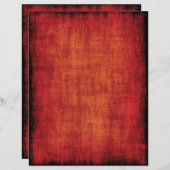 赤オレン素朴ジテクスチャ背景スクラップブック (正面/裏面)