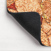 赤オレン絵を描ズ火山石スケッチ マウスパッド (コーナー)