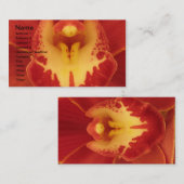 赤オーキッドの名刺 名刺 (正面/裏面)