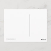 赤オーキッド・誕生日はがき ポストカード (裏面)