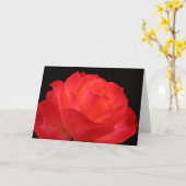 赤オ鮮やかレンジバラマザーズのデイカード カード (黄色い花)