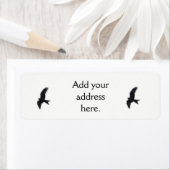 赤カイトシルエット。 ラベル (インサイチュ)