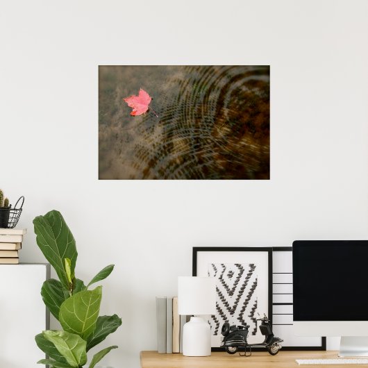 赤カエデ浮き ポスター (ホームオフィス)