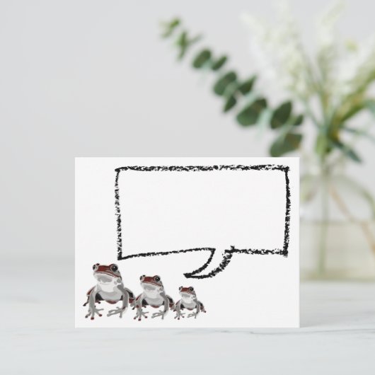 赤カエル ポストカード (スタンド正面)