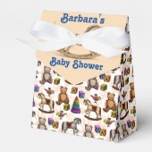 赤カスタマイズちゃんシャワー揺動馬貸与箱 フェイバーボックス (正面サイド)