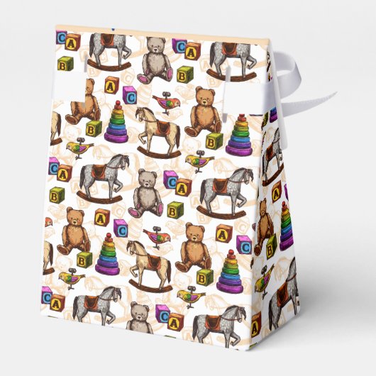 赤カスタマイズちゃんシャワー揺動馬貸与箱 フェイバーボックス (裏面サイド)