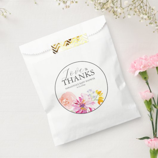 赤カスタムちゃんシャワーのフローラ優先バッグ フェイバーバッグ (封をした状態)