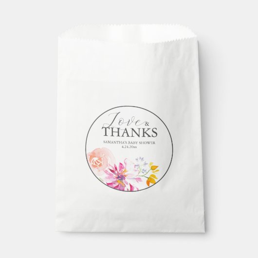 赤カスタムちゃんシャワーのフローラ優先バッグ フェイバーバッグ (正面)