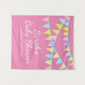 赤カスタムちゃんシャワーパーティーの写真の背景 タペストリー (正面(横))