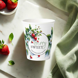 赤カスタムちゃんシャワー用ストロベリー紙カップ 紙コップ