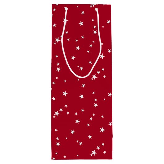赤カスタムと白の星模様 ワインギフトバッグ (裏面)