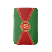 赤カスタムと緑の中風呂マット バスマット (正面縦)