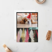 赤カスタムと黒写真 ノートカード (正面/裏面インサイチュ)