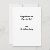 赤カスタムと黒写真 ノートカード (裏面)