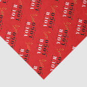 赤カスタムクリスマスホリータイルのロゴ 薄葉紙 (詳細)