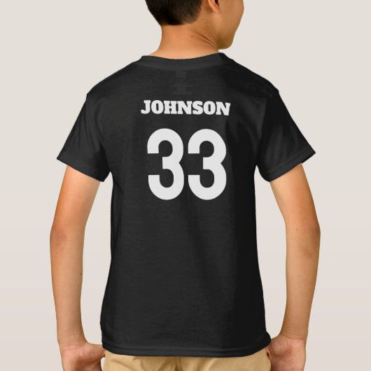 赤カスタムパンダ青年Tシャツ(氏名・番号) Tシャツ (裏面)