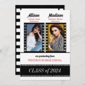 赤カスタム学院生の 招待状 (正面/裏面)