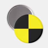 赤カスタム禁の標識冷蔵庫用マグネット マグネット (正面/裏面)