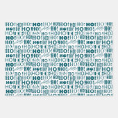 赤カスタム緑と青サンタのHO!ホー!ホー! ラッピングペーパーシート (正面)