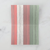 赤カスタム緑風化木板パターン カード (内部)