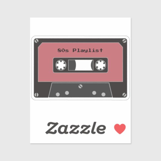 赤カセットテープのシール シール (シート)