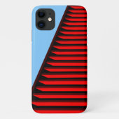 赤カッコいいと青のパターン Case-Mate iPhoneケース (裏面)