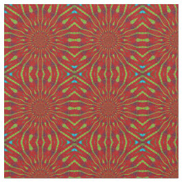 赤カッコいいフローラモダン民族繊維部族プリント ファブリック