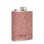 赤カッコいい大理石、石 – パーソナライズされた フラスク (右)