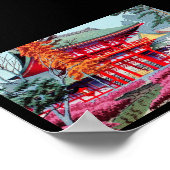 赤カッコいい寺春浅野竹二 ポスター (角)