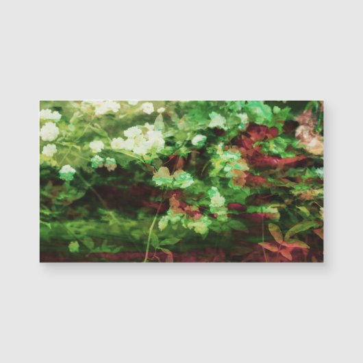 赤カッコいい緑の花のアートパターン。自然概念 (正面)