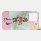 赤カッコいい髪金ゴールド名 Case-Mate iPhoneケース (裏面 (横))