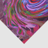 赤カッコいい、青、ピンクの抽象芸術フローラ旋回 薄葉紙 (詳細)