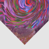 赤カッコいい、青、ピンクの抽象芸術フローラ旋回 薄葉紙 (詳細)