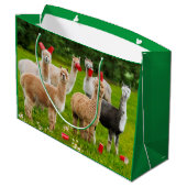 赤カップ付きアルパカ ラージペーパーバッグ (裏面アングル)