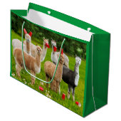 赤カップ付きアルパカ ラージペーパーバッグ (正面アングル)