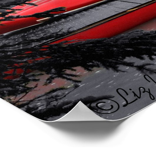 赤カヌー ポスター (角)