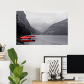 赤カヌー ポスター (ホームオフィス)