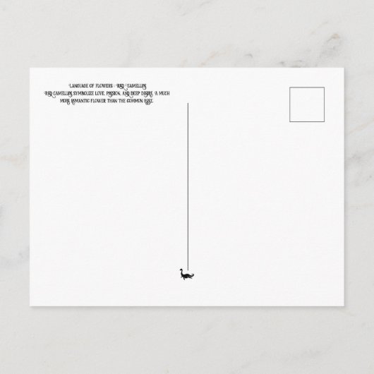 赤カメリア ポストカード (裏面)