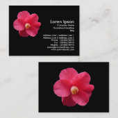 赤カメリア – 黒 名刺 (正面/裏面)