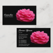 赤カメリア – 黒 名刺 (正面/裏面)