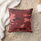 赤カモフラージパターン クッション (ブランケット)