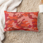 赤カモフラージュ ランバークッション (ブランケット)