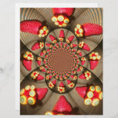 赤カラフルい喜び:イチゴ万華鏡のように千変万化するパターンアート (正面/裏面)