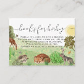 赤カラフルちゃんシャワー用のウッドランド動物書籍 エンクロージャーカード (正面)