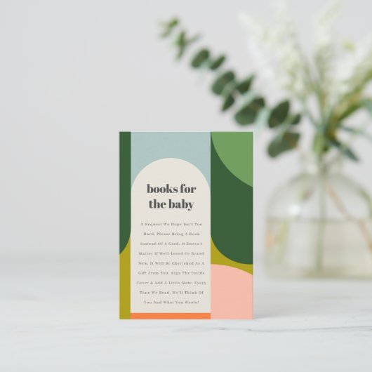 赤カラフルちゃんシャワー用グルーヴレトロアーチブック エンクロージャーカード (スタンド正面)