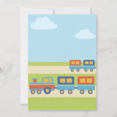 赤カラフルちゃんシャワー 招待状 (裏面)